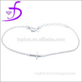 Chinese direct sale 925 sterling silver plated cross charm bracelet